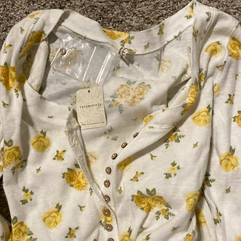 Free People Cream Chemise Soft Sleepwear